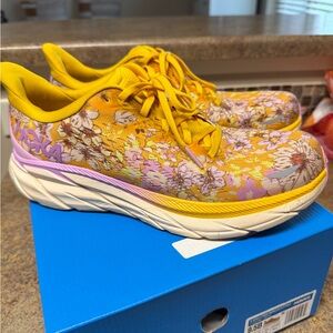 Hoka x Free People  Yellow floral Sneakers